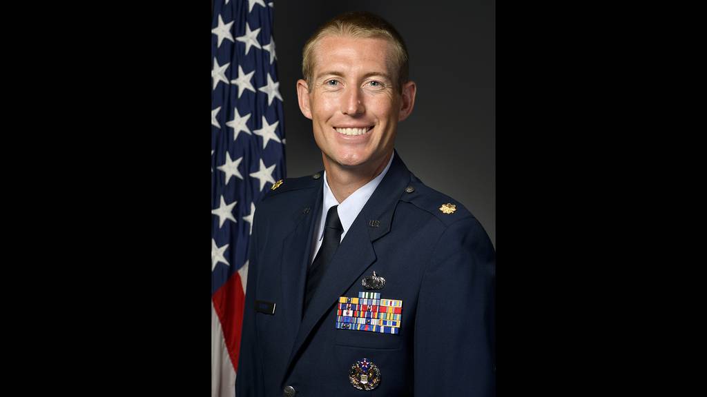 Maj. Michael Gentry, 354th Contracting Squadron commander, is shown in his official military photo.