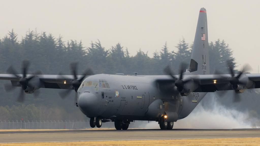 C 130j Super Hercules Arrives At Yokota Air Base
