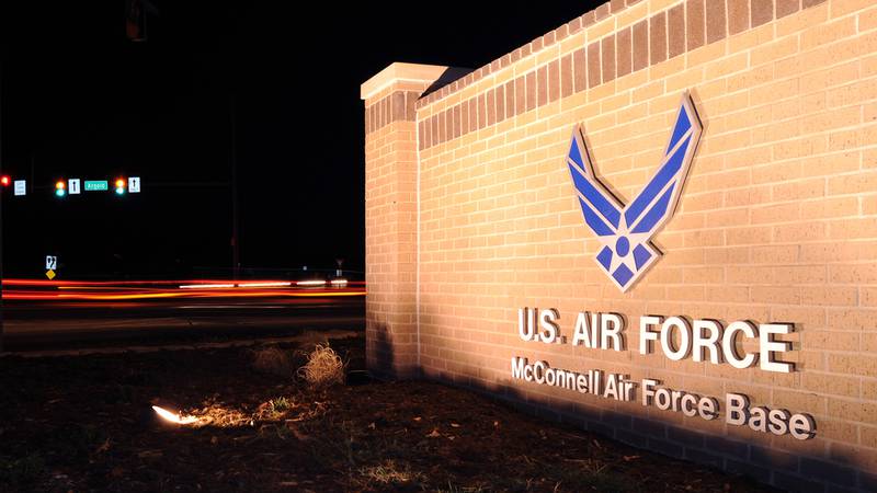 McConnell Air Force Base main gate