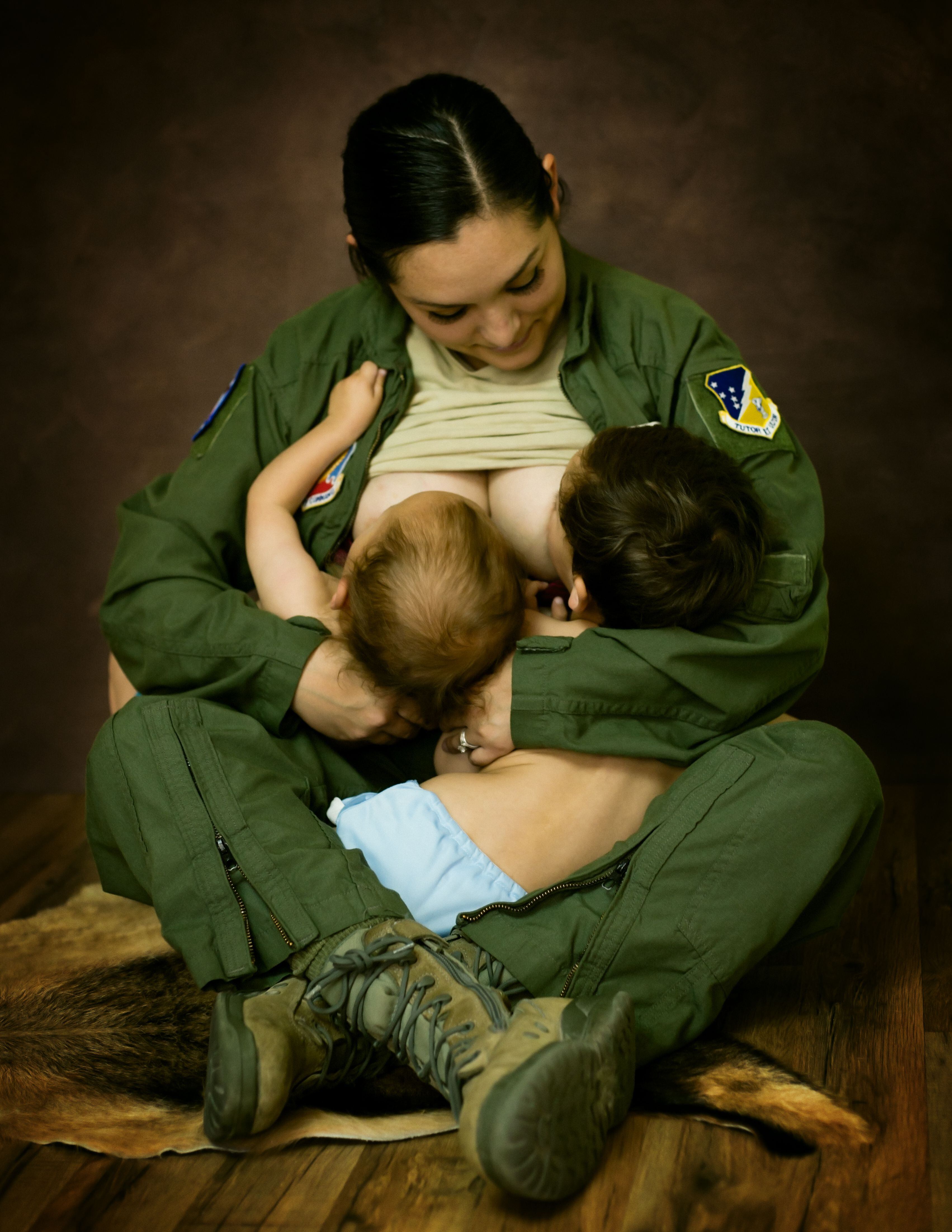 Female airman breastfeeding featured in photographer s latest collection