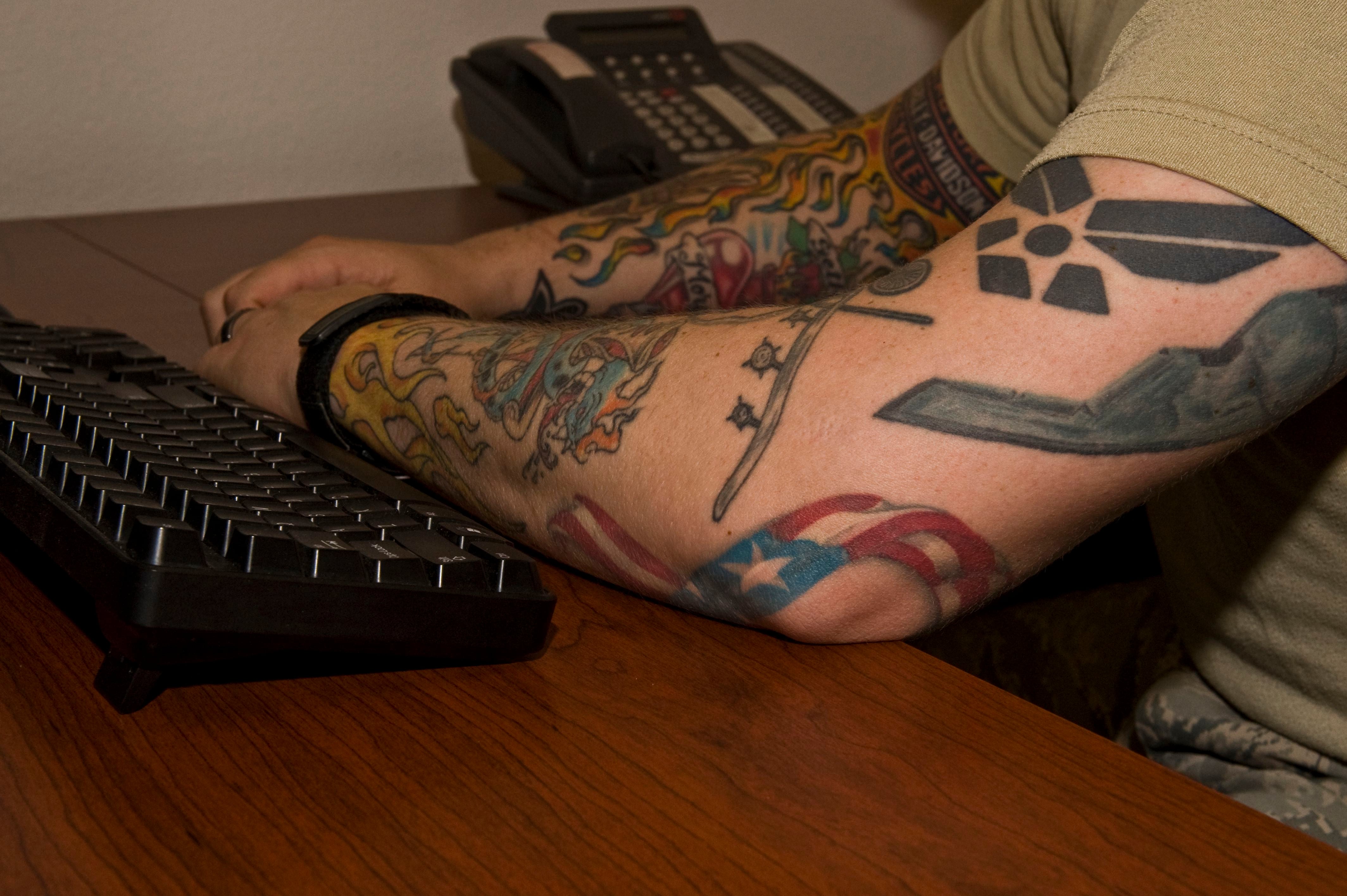 Air Force loosens tattoo rules, recruiting restrictions