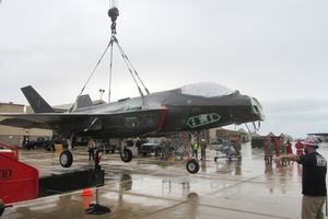 In Utah one airman s trashed F 35 is another s training aid